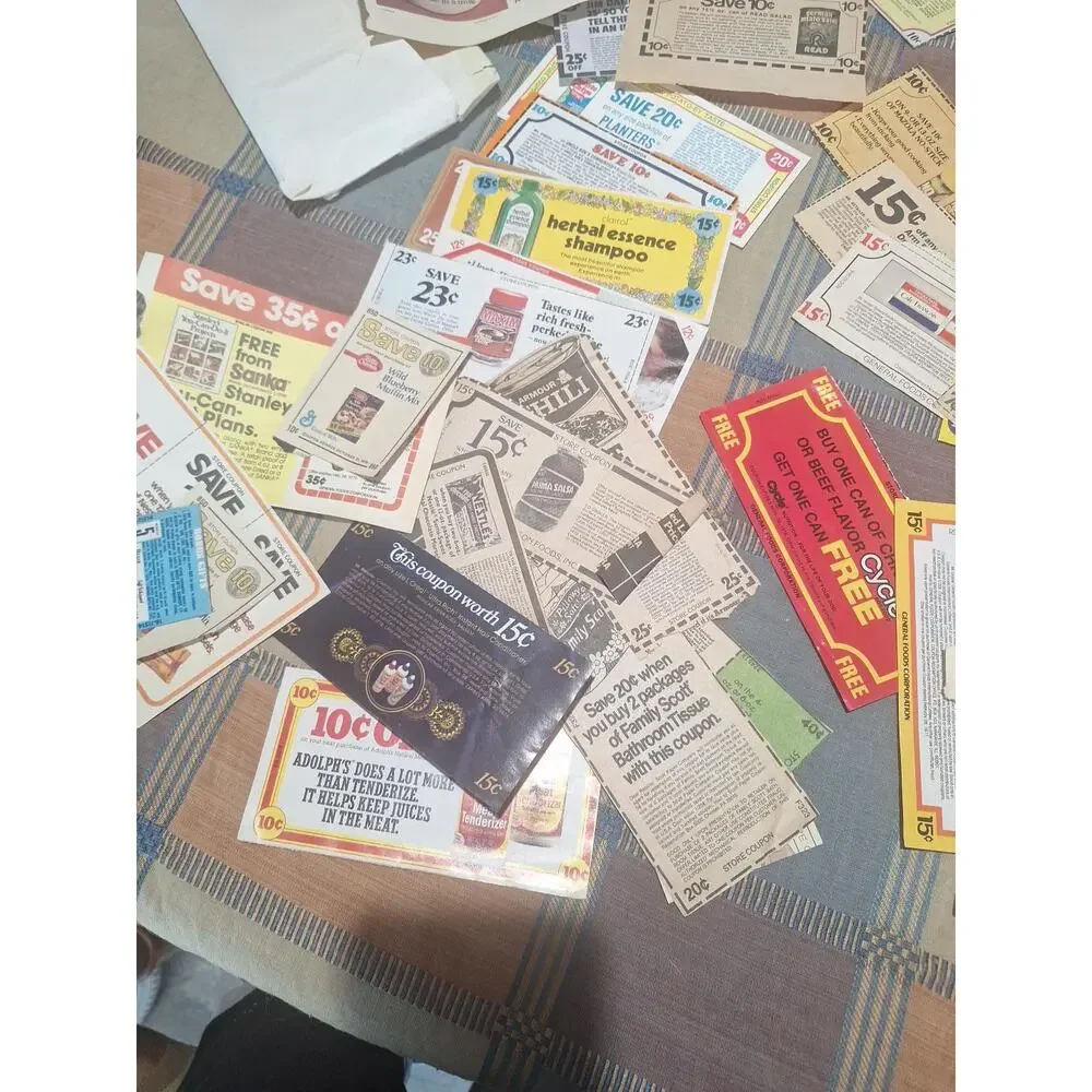 Vintage 1970s Grocery Coupon Lot 60+ Nestle Planters Advertising Ephemera